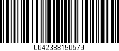 Código de barras (EAN, GTIN, SKU, ISBN): '0642388190579'