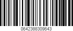 Código de barras (EAN, GTIN, SKU, ISBN): '0642388309643'