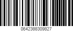 Código de barras (EAN, GTIN, SKU, ISBN): '0642388309827'