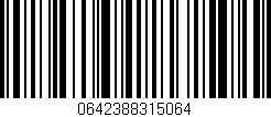 Código de barras (EAN, GTIN, SKU, ISBN): '0642388315064'