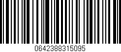 Código de barras (EAN, GTIN, SKU, ISBN): '0642388315095'