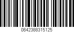 Código de barras (EAN, GTIN, SKU, ISBN): '0642388315125'