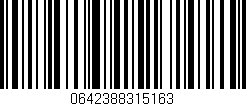 Código de barras (EAN, GTIN, SKU, ISBN): '0642388315163'