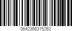 Código de barras (EAN, GTIN, SKU, ISBN): '0642388315262'