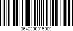 Código de barras (EAN, GTIN, SKU, ISBN): '0642388315309'