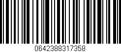 Código de barras (EAN, GTIN, SKU, ISBN): '0642388317358'