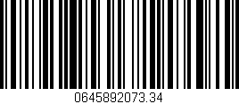Código de barras (EAN, GTIN, SKU, ISBN): '0645892073.34'