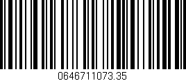 Código de barras (EAN, GTIN, SKU, ISBN): '0646711073.35'
