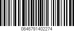 Código de barras (EAN, GTIN, SKU, ISBN): '0646791402274'