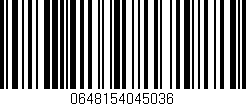 Código de barras (EAN, GTIN, SKU, ISBN): '0648154045036'