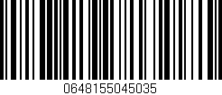 Código de barras (EAN, GTIN, SKU, ISBN): '0648155045035'