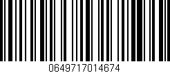 Código de barras (EAN, GTIN, SKU, ISBN): '0649717014674'