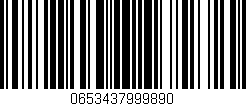 Código de barras (EAN, GTIN, SKU, ISBN): '0653437999890'