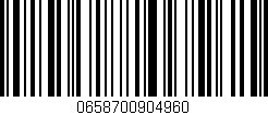 Código de barras (EAN, GTIN, SKU, ISBN): '0658700904960'