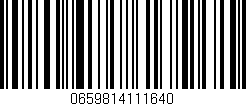 Código de barras (EAN, GTIN, SKU, ISBN): '0659814111640'