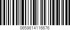 Código de barras (EAN, GTIN, SKU, ISBN): '0659814116676'