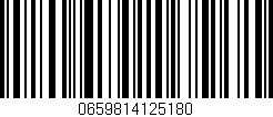 Código de barras (EAN, GTIN, SKU, ISBN): '0659814125180'