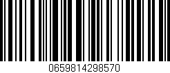 Código de barras (EAN, GTIN, SKU, ISBN): '0659814298570'
