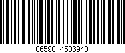 Código de barras (EAN, GTIN, SKU, ISBN): '0659814536948'