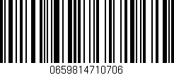 Código de barras (EAN, GTIN, SKU, ISBN): '0659814710706'