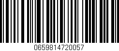 Código de barras (EAN, GTIN, SKU, ISBN): '0659814720057'