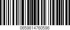 Código de barras (EAN, GTIN, SKU, ISBN): '0659814760596'