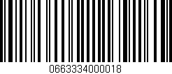 Código de barras (EAN, GTIN, SKU, ISBN): '0663334000018'