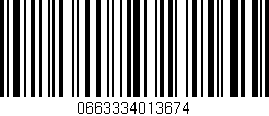 Código de barras (EAN, GTIN, SKU, ISBN): '0663334013674'