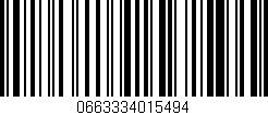 Código de barras (EAN, GTIN, SKU, ISBN): '0663334015494'