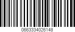 Código de barras (EAN, GTIN, SKU, ISBN): '0663334026148'
