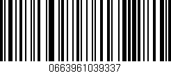 Código de barras (EAN, GTIN, SKU, ISBN): '0663961039337'