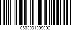 Código de barras (EAN, GTIN, SKU, ISBN): '0663961039832'