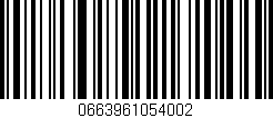 Código de barras (EAN, GTIN, SKU, ISBN): '0663961054002'