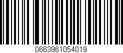 Código de barras (EAN, GTIN, SKU, ISBN): '0663961054019'