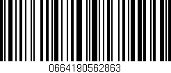 Código de barras (EAN, GTIN, SKU, ISBN): '0664190562863'