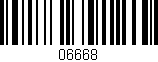 Código de barras (EAN, GTIN, SKU, ISBN): '06668'