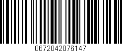 Código de barras (EAN, GTIN, SKU, ISBN): '0672042076147'