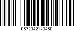 Código de barras (EAN, GTIN, SKU, ISBN): '0672042143450'