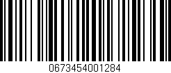 Código de barras (EAN, GTIN, SKU, ISBN): '0673454001284'