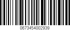 Código de barras (EAN, GTIN, SKU, ISBN): '0673454002939'