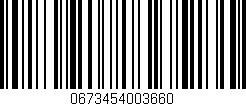 Código de barras (EAN, GTIN, SKU, ISBN): '0673454003660'