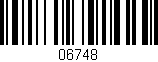 Código de barras (EAN, GTIN, SKU, ISBN): '06748'