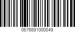 Código de barras (EAN, GTIN, SKU, ISBN): '0676891000049'