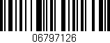 Código de barras (EAN, GTIN, SKU, ISBN): '06797126'
