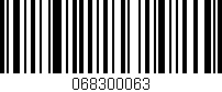 Código de barras (EAN, GTIN, SKU, ISBN): '068300063'