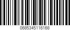 Código de barras (EAN, GTIN, SKU, ISBN): '0685345116168'