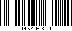 Código de barras (EAN, GTIN, SKU, ISBN): '0685738536023'