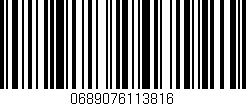 Código de barras (EAN, GTIN, SKU, ISBN): '0689076113816'