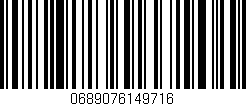 Código de barras (EAN, GTIN, SKU, ISBN): '0689076149716'