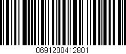 Código de barras (EAN, GTIN, SKU, ISBN): '0691200412801'